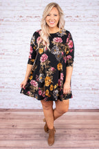 Talk To Ya Later Kleid, Schwarz