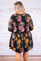 Talk To Ya Later Kleid, Schwarz