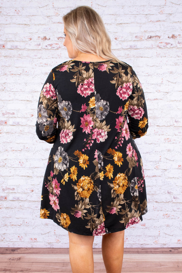 Talk To Ya Later Kleid, Schwarz
