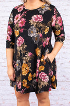 Talk To Ya Later Kleid, Schwarz