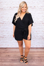 Savor The Moment Romper, Black