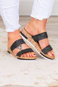 Shake It Out Sandals, Black