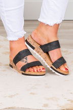 Shake It Out Sandals, Black