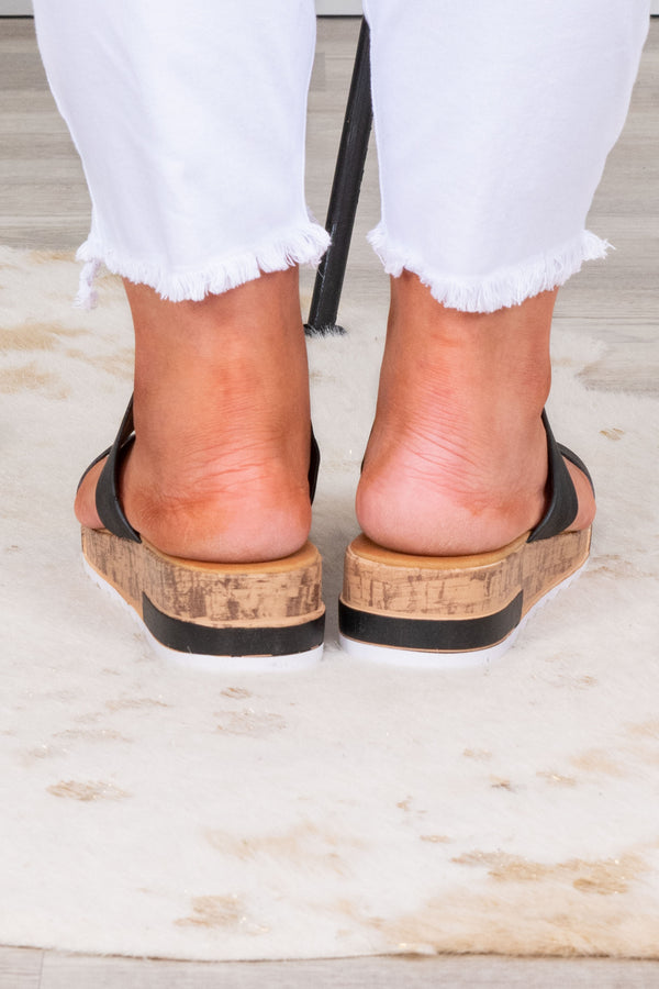 Shake It Out Sandals, Black