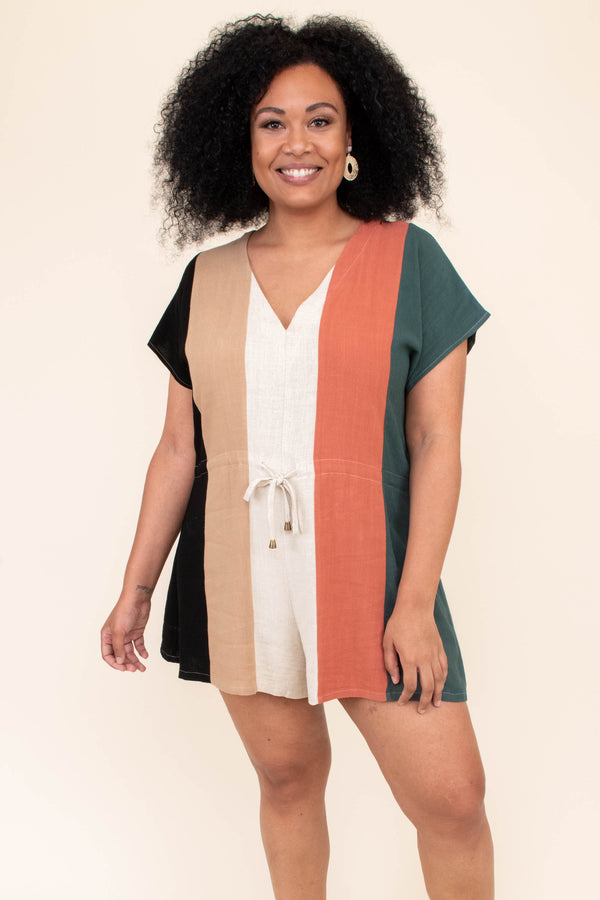Tie Us Together Romper, Black