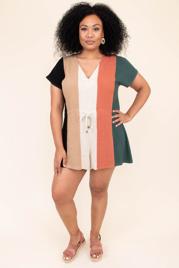 Tie Us Together Romper, Black