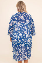 Fire And Rain Kimono, Blue
