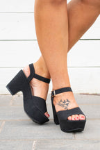 Late Night Plans Heels, Schwarz