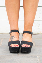 Late Night Plans Heels, Schwarz