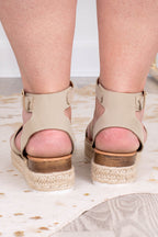 Sole Searching Sandals, Beige