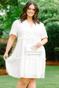 Daffodils and Daydreams Dress, White