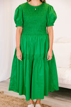 Daily Happening Midi Dress, Green