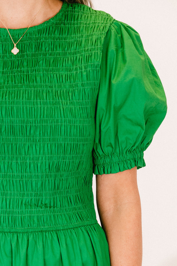 Daily Happening Midi Dress, Green