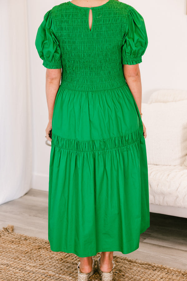 Daily Happening Midi Dress, Green