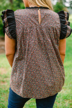 Daisy Dreams Top, Black Multi
