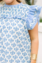 Daisy Dreams Top, Blue