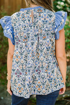 Daisy Dreams Top, Blue Block