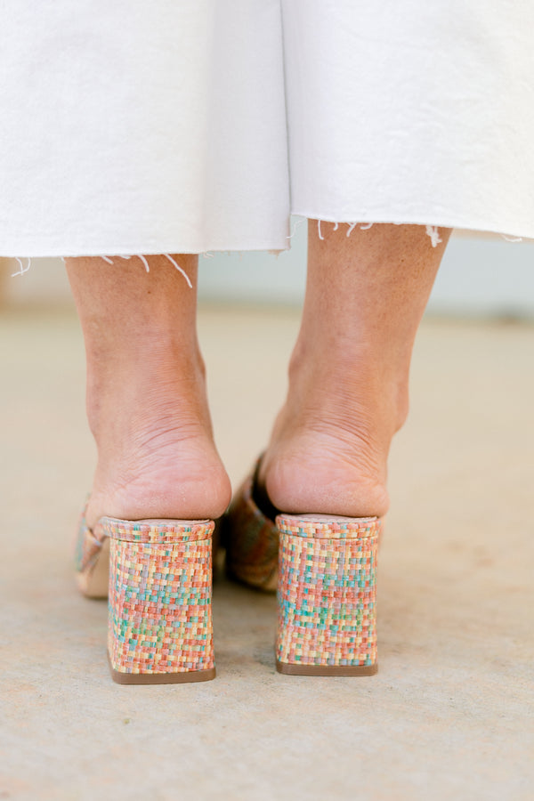 Dancing With Me Heels, Pink Multi