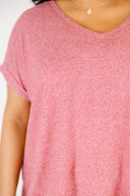 Darling Days Tee, Dark Red