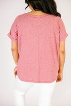Darling Days Tee, Dark Red