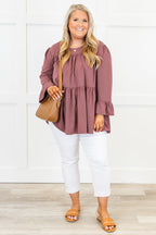 Day Dreaming About You Top, Mauve