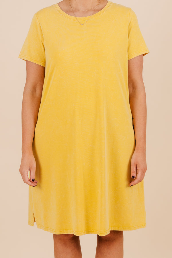 Day Out Dress, Mustard