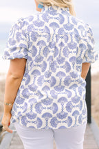 Daydreamer Top, Blue-White