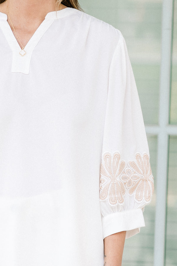 Daydreaming About You Top, White