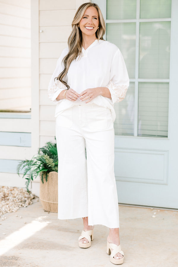Daydreaming About You Top, White