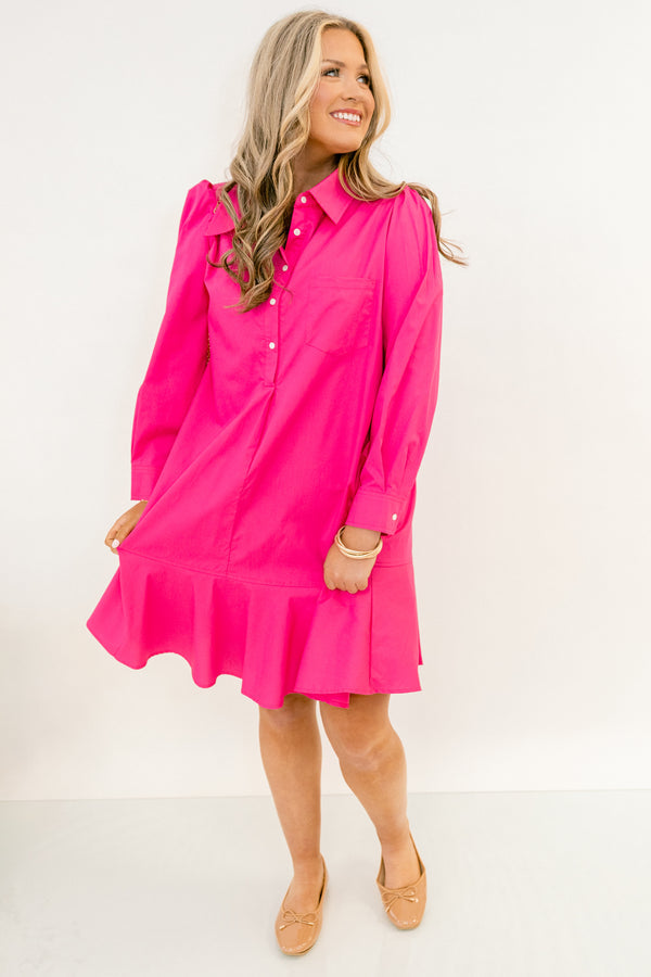 Days Like Today Dress, Fuchsia