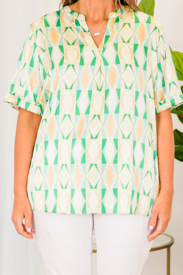 Days Of Spring Top, Grün
