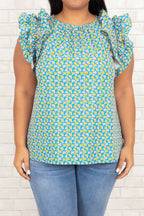 Decide On A Reason Top, Blue