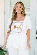 Delicate Perfection Top, Snow White