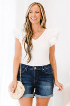 Delicate Hue Shorts, Dark Indigo