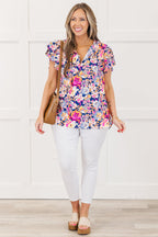 Dewdrop Darling Top, Navy-Pink