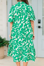 Dinner With The Girls Midi Dress, Green