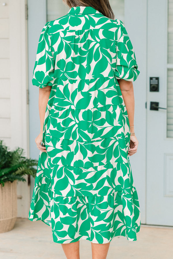 Dinner With The Girls Midi Dress, Green