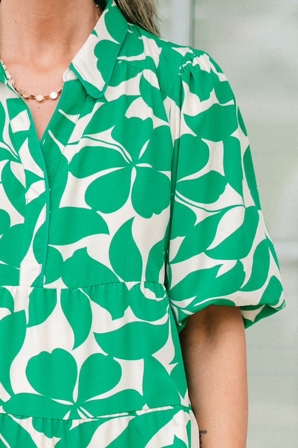 Dinner With The Girls Midi Dress, Green