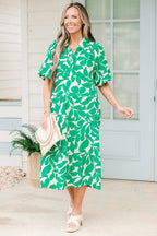 Dinner With The Girls Midi Dress, Green