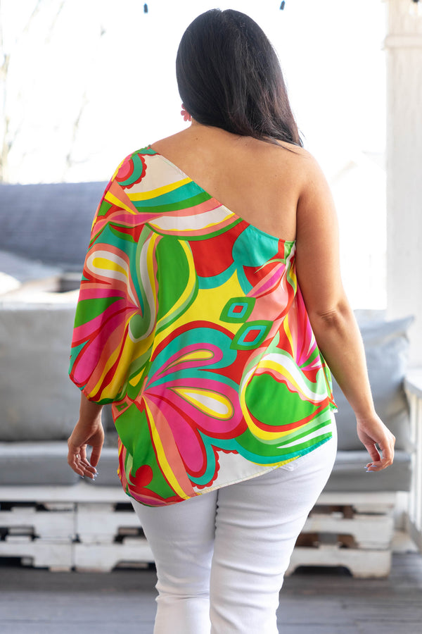 Disco-Girl-Top, mehrfarbig