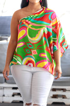 Disco-Girl-Top, mehrfarbig