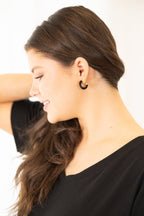 Divine Beauty Earrings, Black