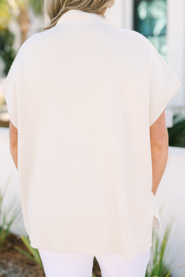 Do Anything Sweater, Beige