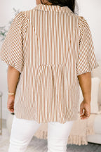 Do It All Top, Brown Stripe