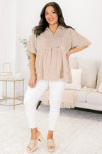 Do It All Top, Brown Stripe