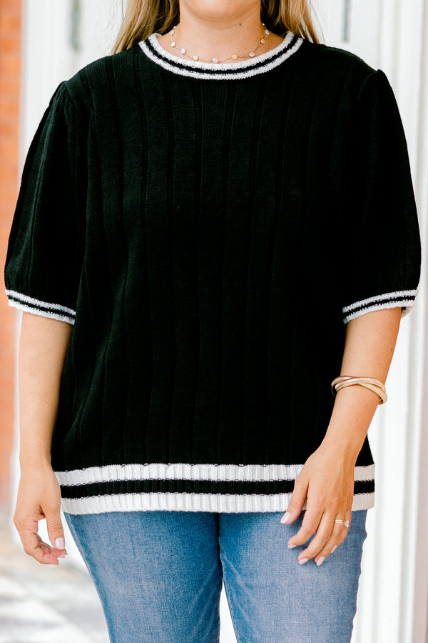 Doesn't Add Up Top, Black