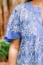 Down To Business Dress, Peri Blue