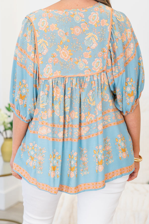 Dreamcatcher Top, Blue