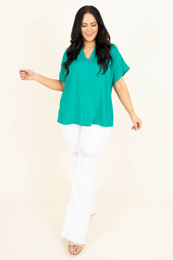 Dreamin' With You Top, Emerald