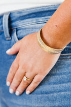 Dreamwood Trail Cuff Bracelet, Gold